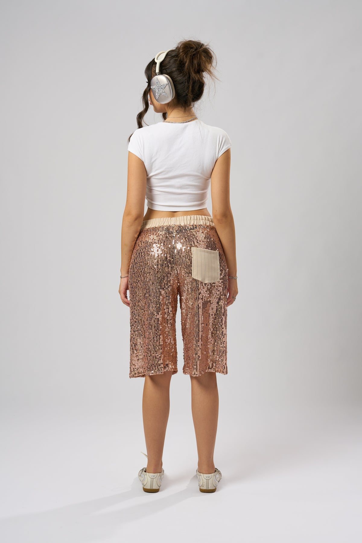 “Hannah” Sequins Bermudas