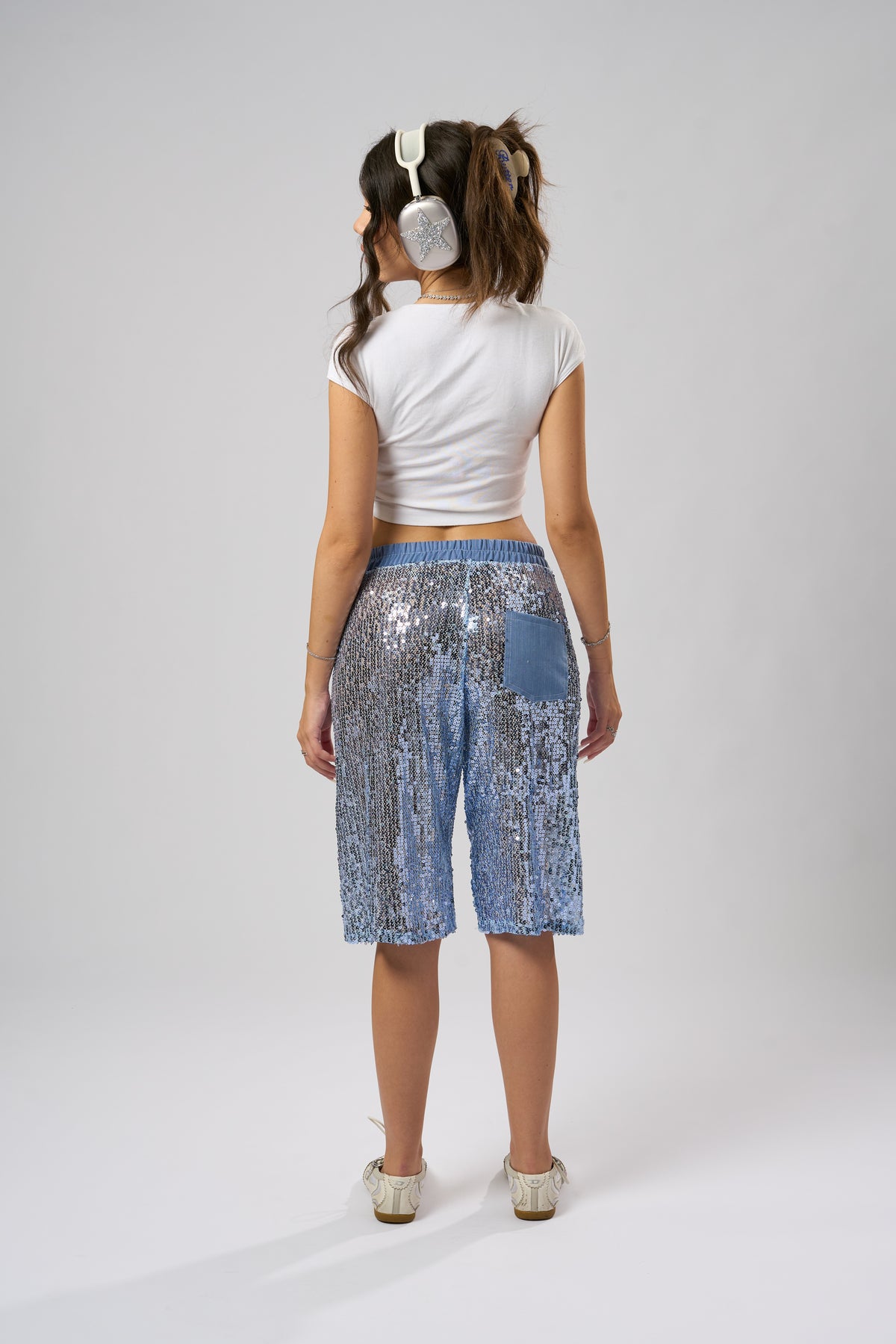 “Miley” Sequins Bermudas
