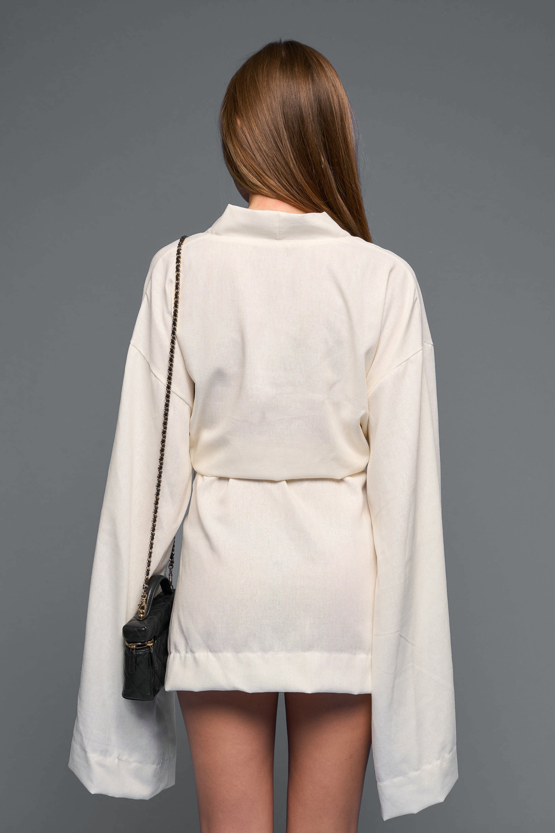 “Stone” Linen Kimono