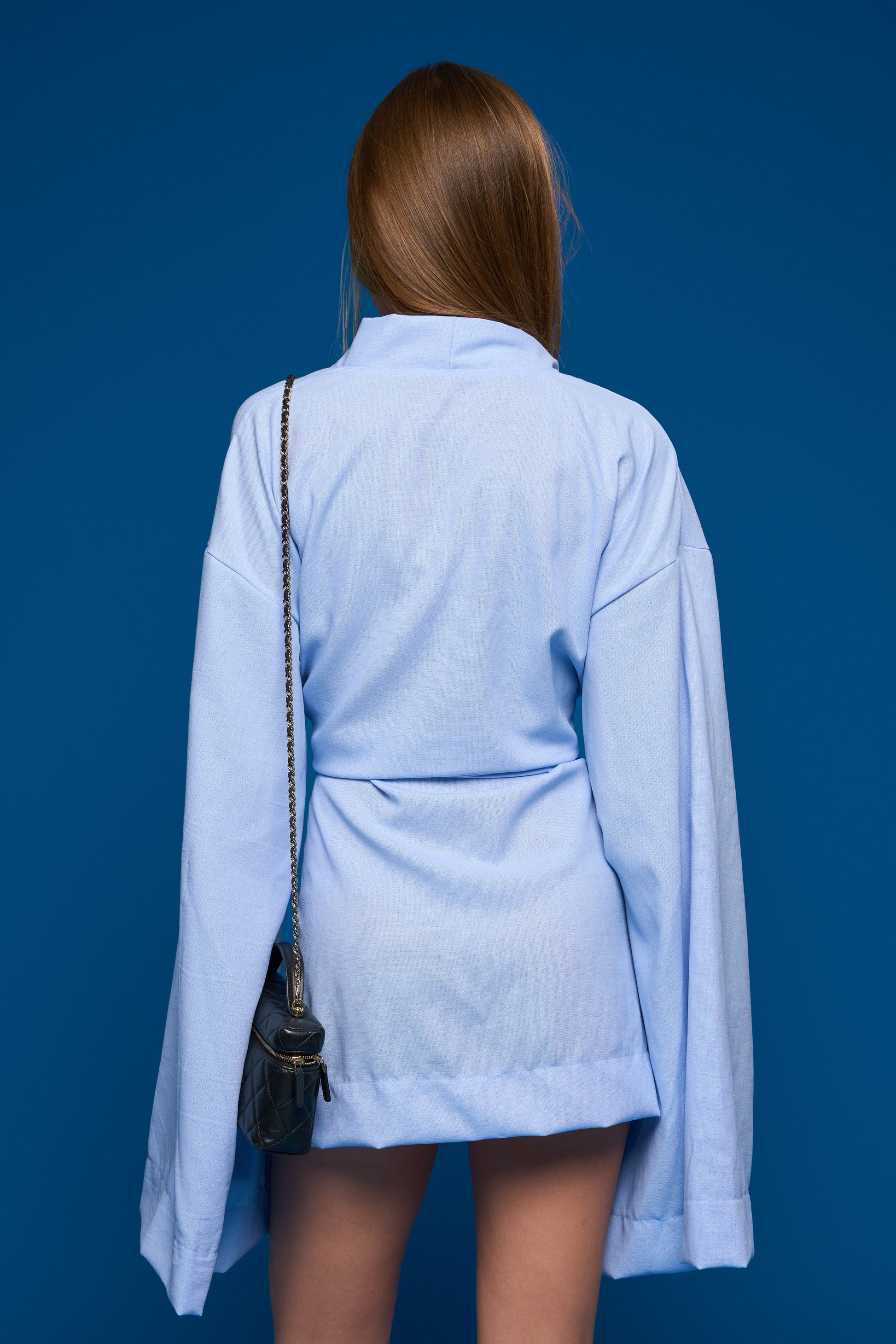 “Lagoon” Linen Kimono