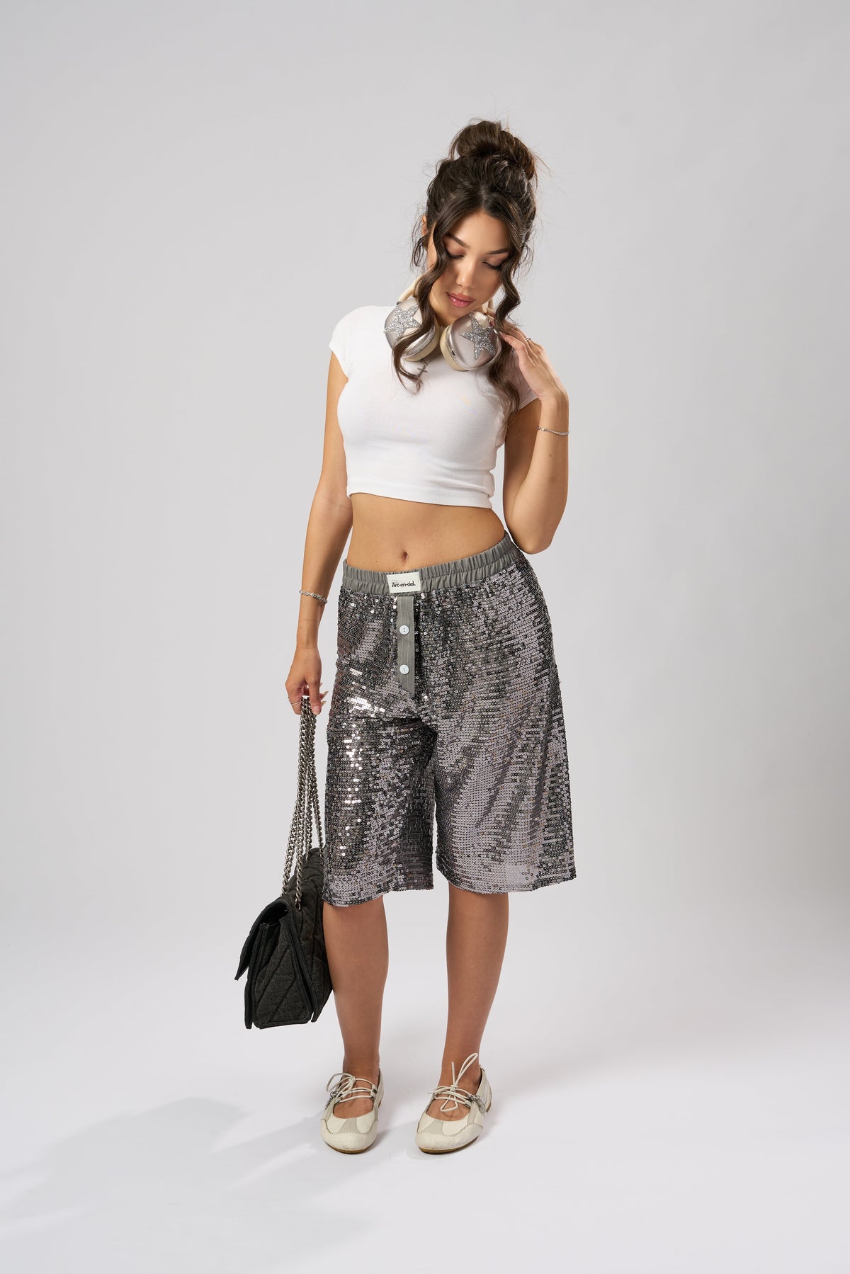 “Britney” Sequins Bermudas