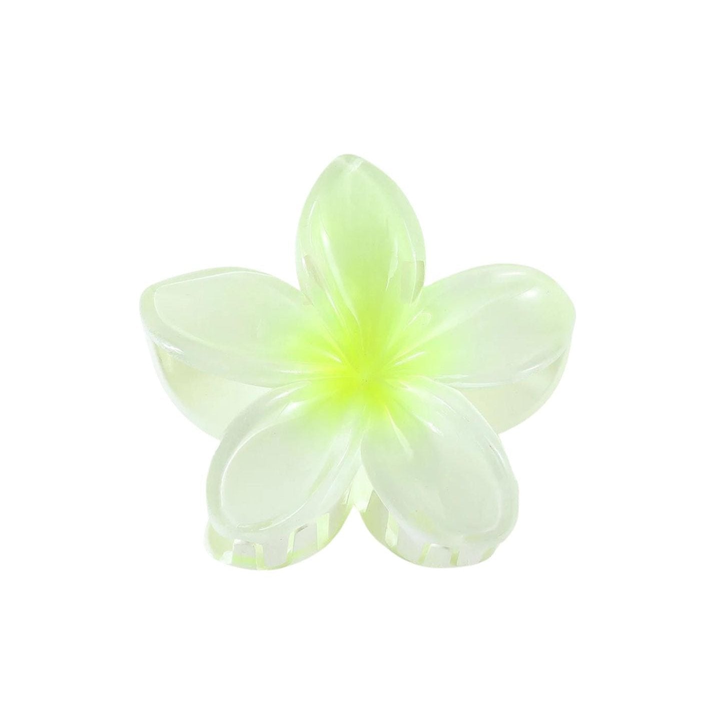 Lime Hibiscus Hair-Clip