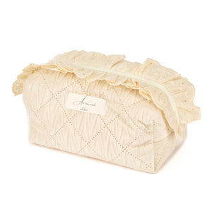 “Madeleine Ruffle” Beauty Pouch