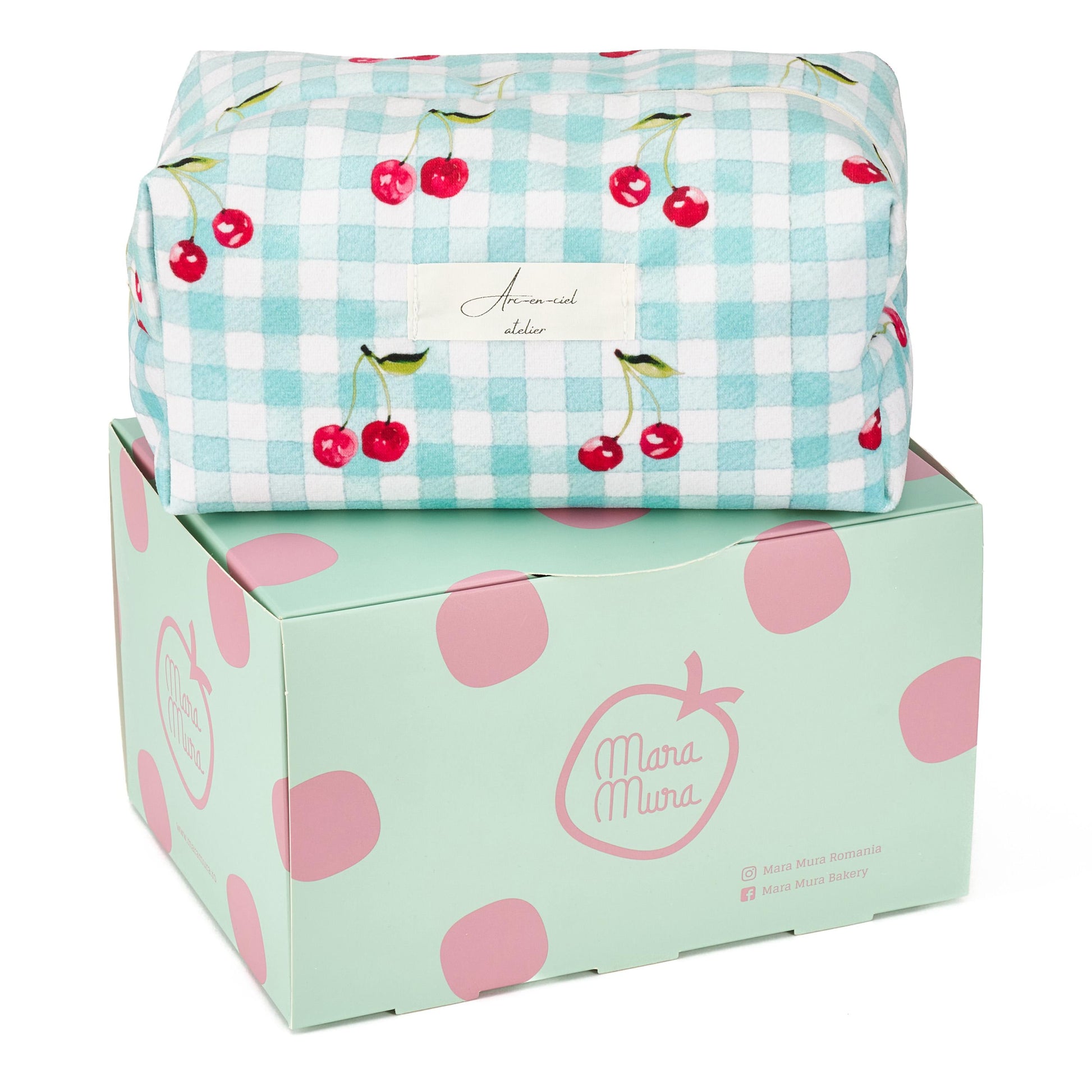 “Gingham Cherry” Arc x Mara Mura Beauty Pouch