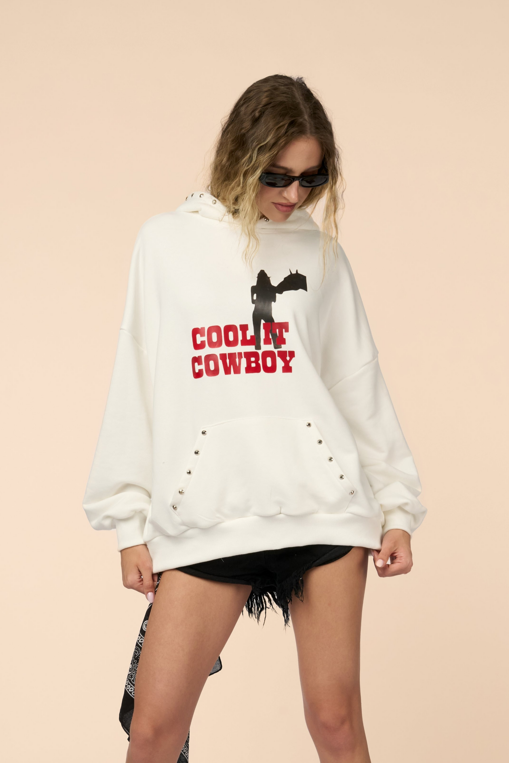 “Ride It Cool” Studded Hoodie