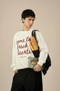 “Written in rose ink” Embroidered Sweatshirt